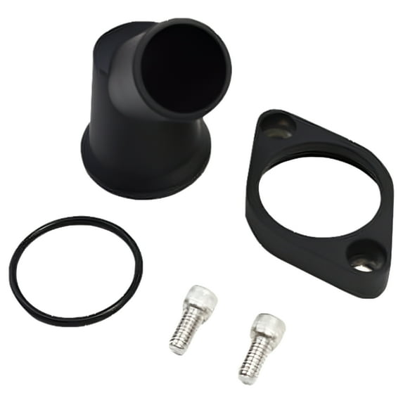 A-Team Performance SBC BBC CHEVY 45 SWIVEL BLACK WATER NECK THERMOSTAT HOUSING 327 350 396 454