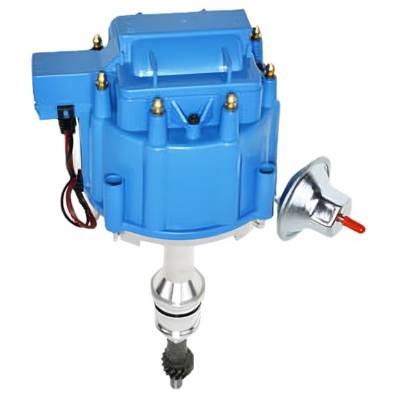 A-Team Performance SBF Ford Small Block 351W Windsor HEI Ignition Blue Cap Distributor 65K Coil