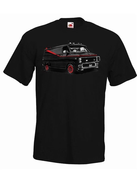 A-Team Van Men's T-Shirt Print Logo Nerd Retro 90S Car Saying