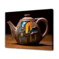 thumbnail image 1 of A Teapot Designed To Look Like An Urban Landscape Canvas Poster Bedroom Decor Sports Landscape Office Room Decor Gift,Frame-style,08x12inch(20x30cm), 1 of 8