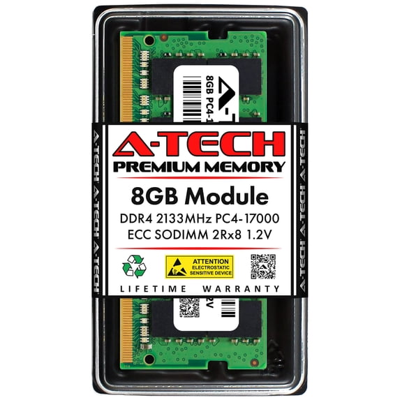 A-Tech 8GB RAM Replacement for Samsung M474A1G43DB0-CPB | DDR4 2133MHz PC4-17000 (PC4-2133P) 2Rx8 1.2V ECC Unbuffered SODIMM 260-Pin Memory Module