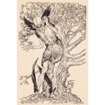 thumbnail image 1 of A Terrible Fellow Half As Big As The Tree By Which He Was Standing Illustration By Arthur Rackham From Grimm's Fairy Ta, 1 of 3