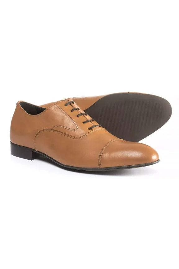 A. Testoni Made in Italy Diffusion Cap-Toe Oxford Shoes - Leather (For Men) Size 9