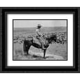 thumbnail image 1 of A Texas cowboy, 1907 2x Matted 24x20 Black Ornate Framed Art Print by Smith, Erwin, 1 of 2