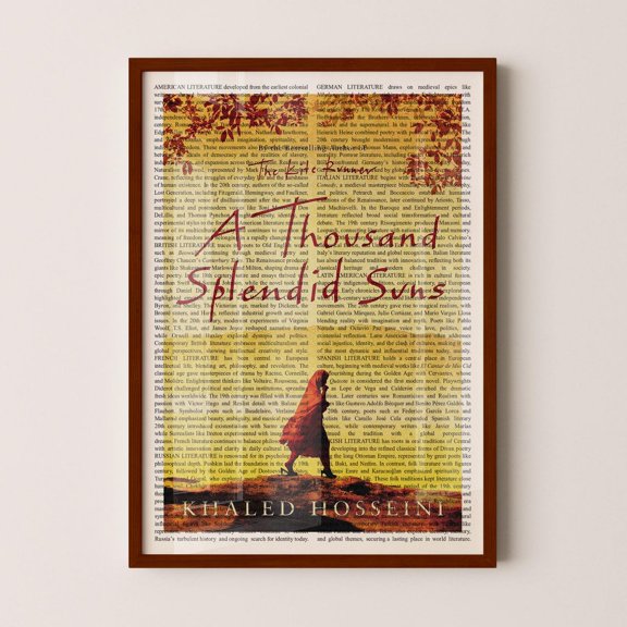 A Thousand Splendid Suns Wall Art Print, Unframed Paper Poster 8x10in