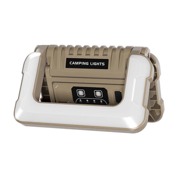 A Three Light Source Led Camping Light Usb Rechargeable Foldable Multifunctional Portable Work And Outdoor Lighting Lamp Model A