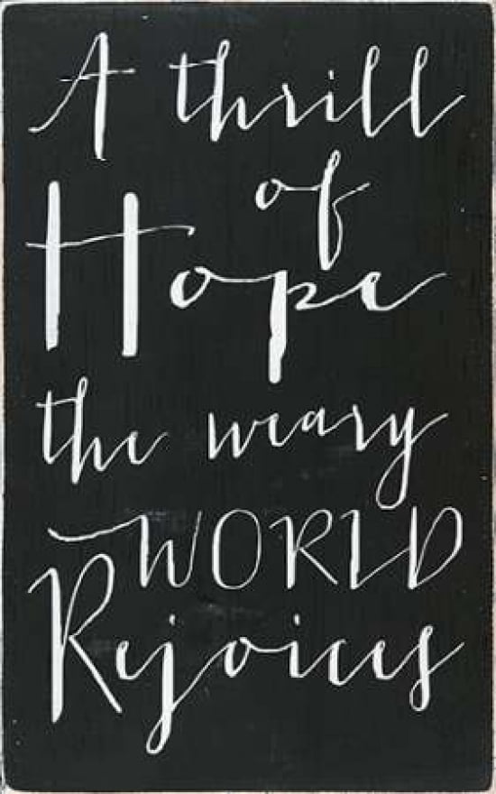 A Thrill of Hope Canvas Art - Erin Deranja (24 x 36)