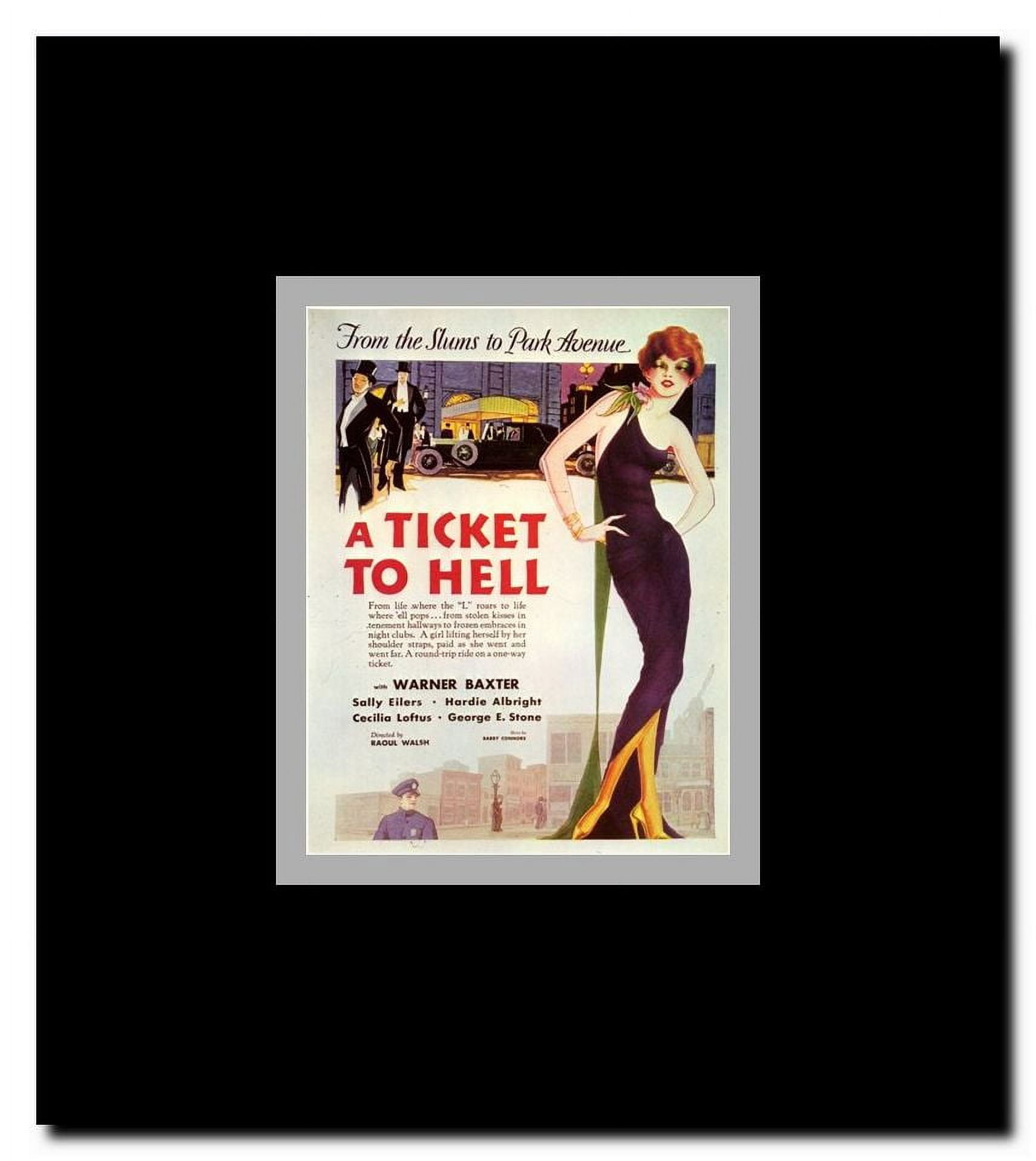 A Ticket to Hell Framed Movie Poster