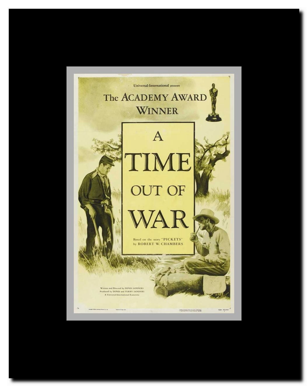 A Time Out of War Framed Movie Poster