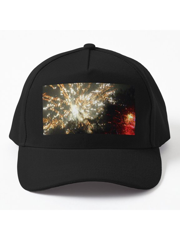 A Time for Fireworks Baseball Hat, Celebration Theme Graphic Design, Classic Everyday Cap