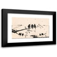 thumbnail image 1 of A. Tinbergen 14x10 Black Modern Framed Museum Art Print Titled - Nine Birds on Tree Branches (1925), 1 of 5