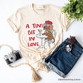 thumbnail image 1 of A Tini Bit In Love Dachshund Valentine T-Shirt, Funny Galentine Tee, 1 of 6