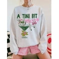 thumbnail image 1 of A Tini Bit Merry Sweatshirt, Cocktail Shirt, Merrier with a Martini Sweatshirt, Party Outfit, Party Top Tee Tshirt All Size S-5XL, 1 of 5