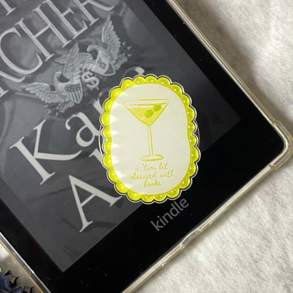 A Tini Bit Obsessed With Books Phone Grip, Cute Reader PopSocket, Cozy Reader Phone Grip, Book Lover PopSocket, Reader PopSocket Aesthetic