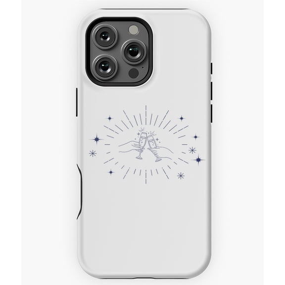 A Toast to The Cosmos Space Galaxy Phone Case for iPhone 16 15 14 13 12 11 Pro Max