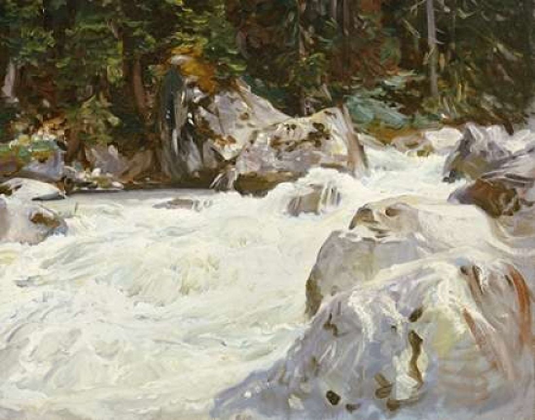 A Torrent in Norway Canvas Art - John Singer Sargent (22 x 28)