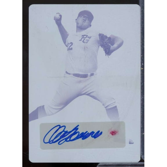 A Torres 2018 Leaf Perfect Game Natl. Showcase AU Printing Plate Magenta #BAAT1