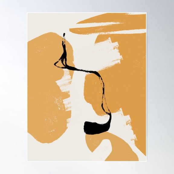 A Touch Of Black #Shapeart #Digitalart Poster Wall Art, Modern Wall Decor For Living Room Bedroom, 12x18 UNFRAMED