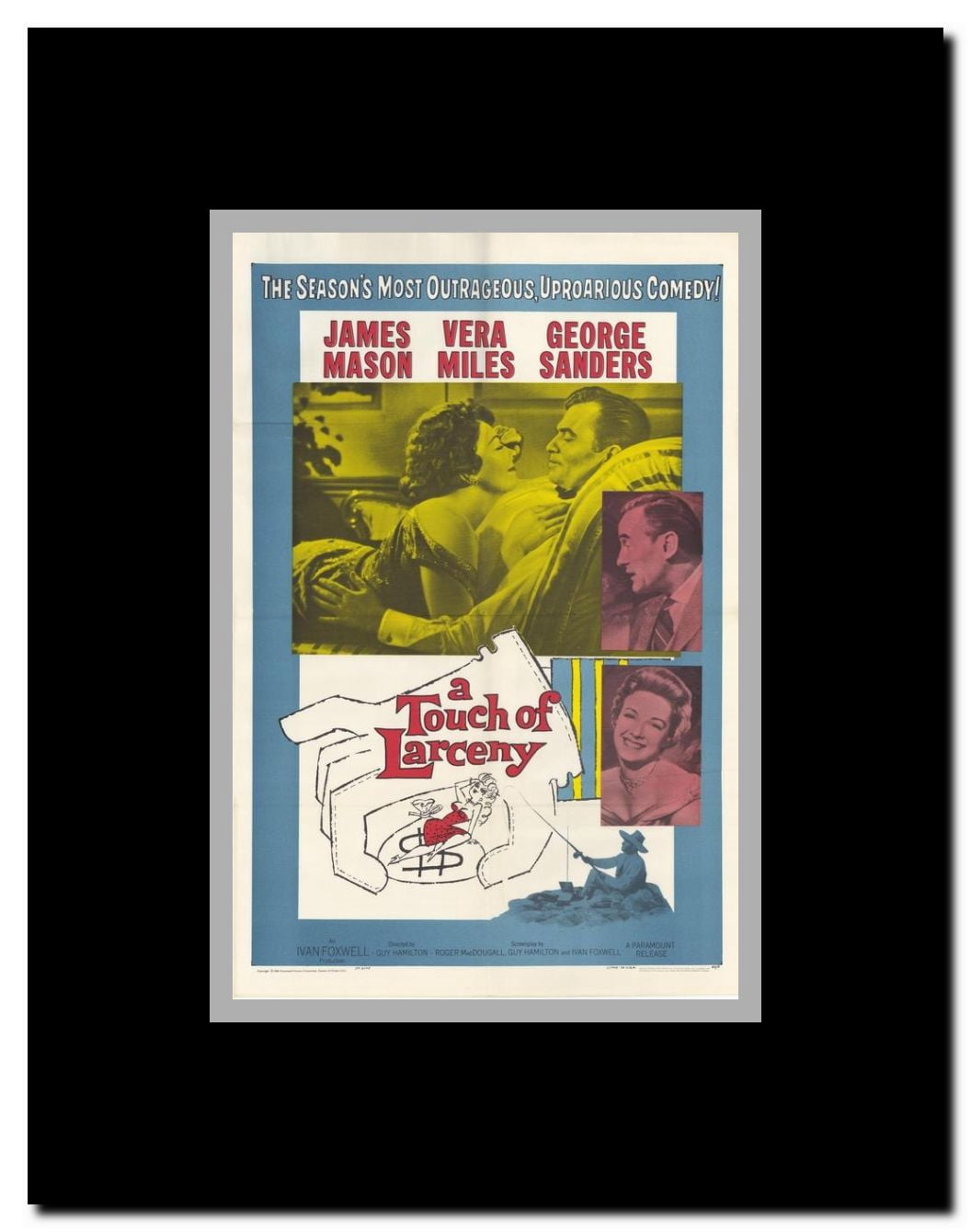A Touch of Larceny Framed Movie Poster
