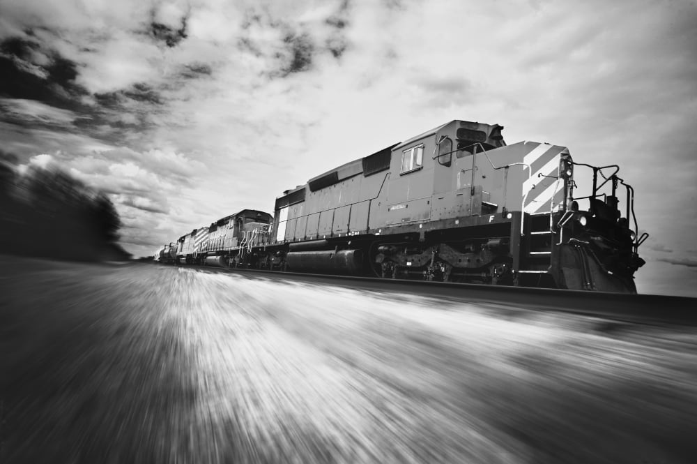 A Train Canvas Art - Darren Greenwood Design Pics (17 x 11)