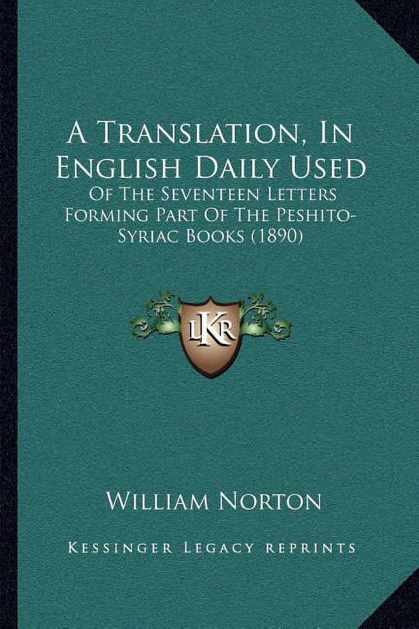 A Translation, In English Daily Used (Paperback)