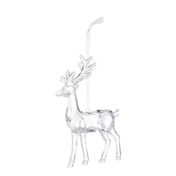 A Design A Transparent Acrylic Reindeer Pendant Christmas Tree Hanging Ornament Small Holiday Decoration