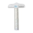 thumbnail image 1 of A Transparent T Shape Ruler For Drawing Measure Tool Plastic Drafting Ruler Centimeter Inch Scale, 1 of 9