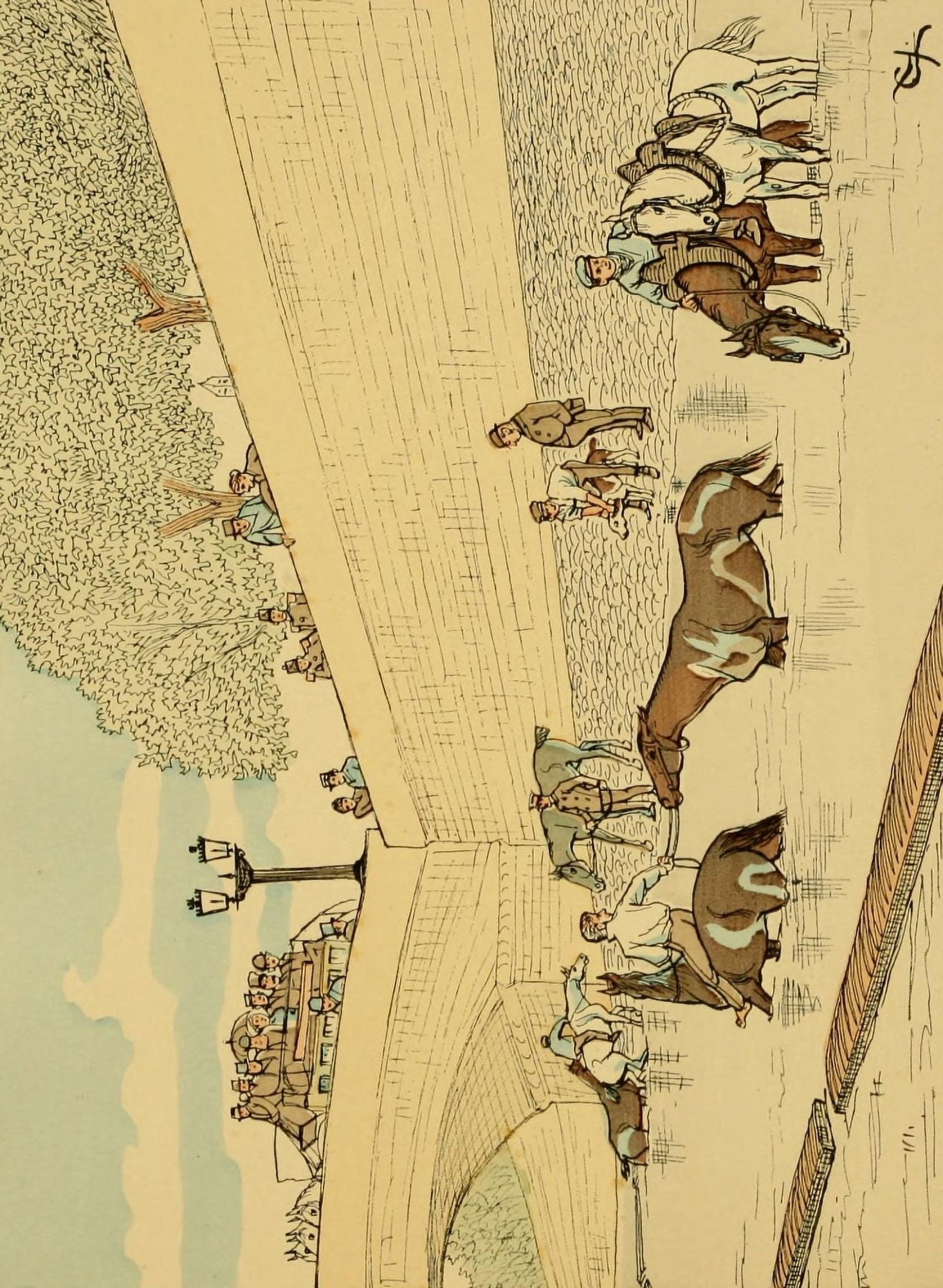 A Travers Paris 1894 Labreuvoir du Pont Louis Canvas Art - Victor Geruzes (24 x 36)