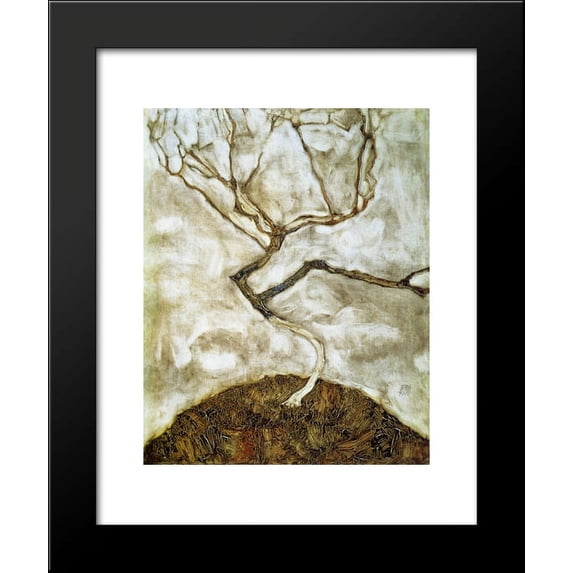 A Tree in Late Autumn 20x24 Framed Art Print by Egon Schiele