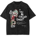 thumbnail image 1 of A Tribe Called Quest Hip Hop Rap Music Vintage T Shirt Funny Graphic Retro Oversize Washed Shirts Men, 1 of 3
