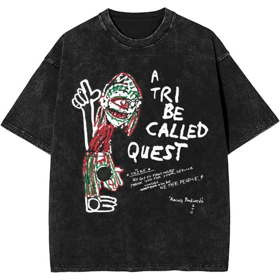 A Tribe Called Quest Hip Hop Rap Music Vintage T Shirt Funny Graphic Retro Oversize Washed Shirts Men
