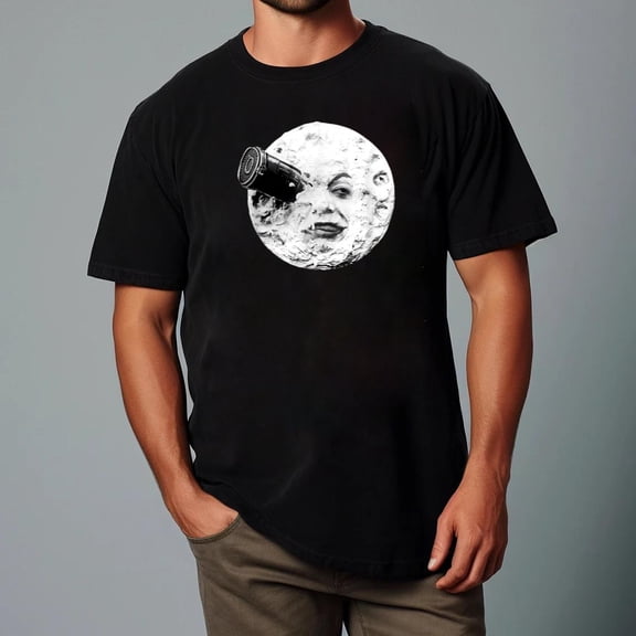 A Trip to the Moon Retro Silent Movie Classic Sci-Fi Film T-Shirt Unisex, for men & women, up to size 5XL