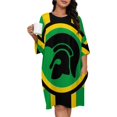 thumbnail image 1 of A Trojan Uk Flag in The Colors of Jamaica Sleepshirts For Sleeping Travels Loose Sleepdress Pajama Dress Soft Nightdress Sleepwear, 1 of 7