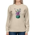 thumbnail image 1 of A Tropical Artichoke Sweatshirt Women -Fab Funky Designs, Female Medium, 1 of 4