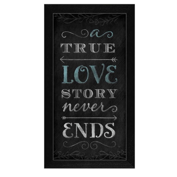 TrendyDecor4U A True Love Story Never Ends By Mollie B. Wall Art MOL776-276