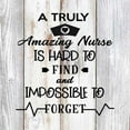 thumbnail image 1 of A Truly Amazing Nurse is… Rustic Farmhouse Style White Wood Sign Wall Décor Gift 8 x 8 Wood Sign B3-08080001085, 1 of 2
