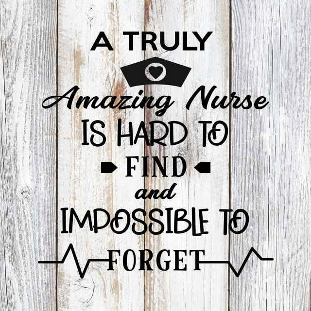 A Truly Amazing Nurse Is… Rustic Farmhouse Style White Wood Sign Wall 