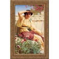 thumbnail image 1 of A Tryst 18x24 Gold Ornate Wood Framed Canvas Art by Godward, John William, 1 of 3