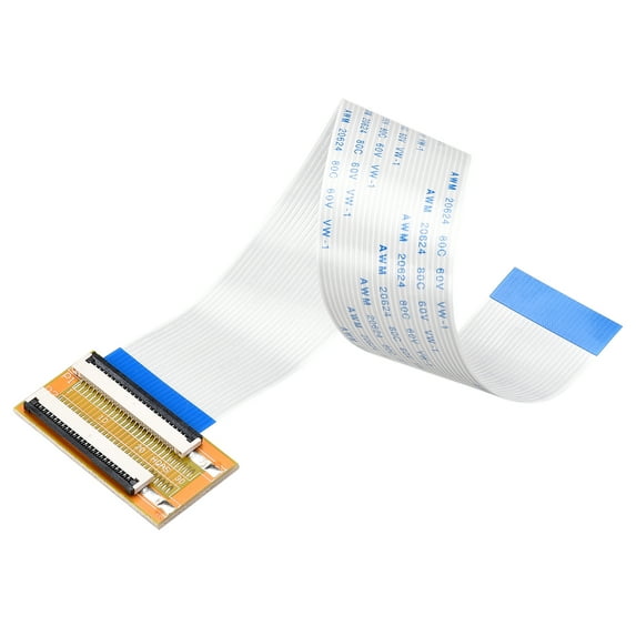 A Type Flexible Flat Cable and Flip Up to Mount Extend Adapter Kit, 24 Pin 1.0mm Pitch 200mm FFC for Electronic,laptop