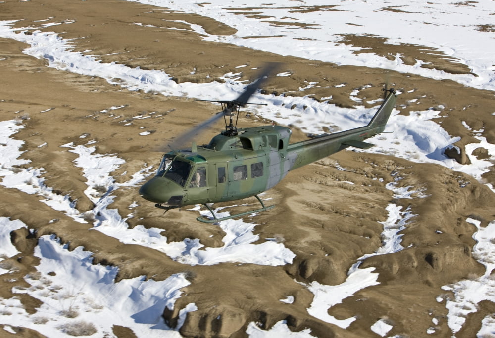 A UH-1N Twin Huey near Kirtland Air Force Base New Mexico Canvas Art - HIGH-G ProductionsStocktrek Images (35 x 24)