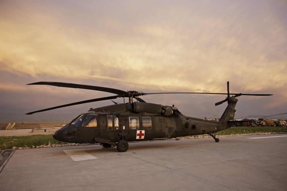 A UH-60L Black Hawk medevac helicopter Canvas Art - Terry MooreStocktrek Images (35 x 24)