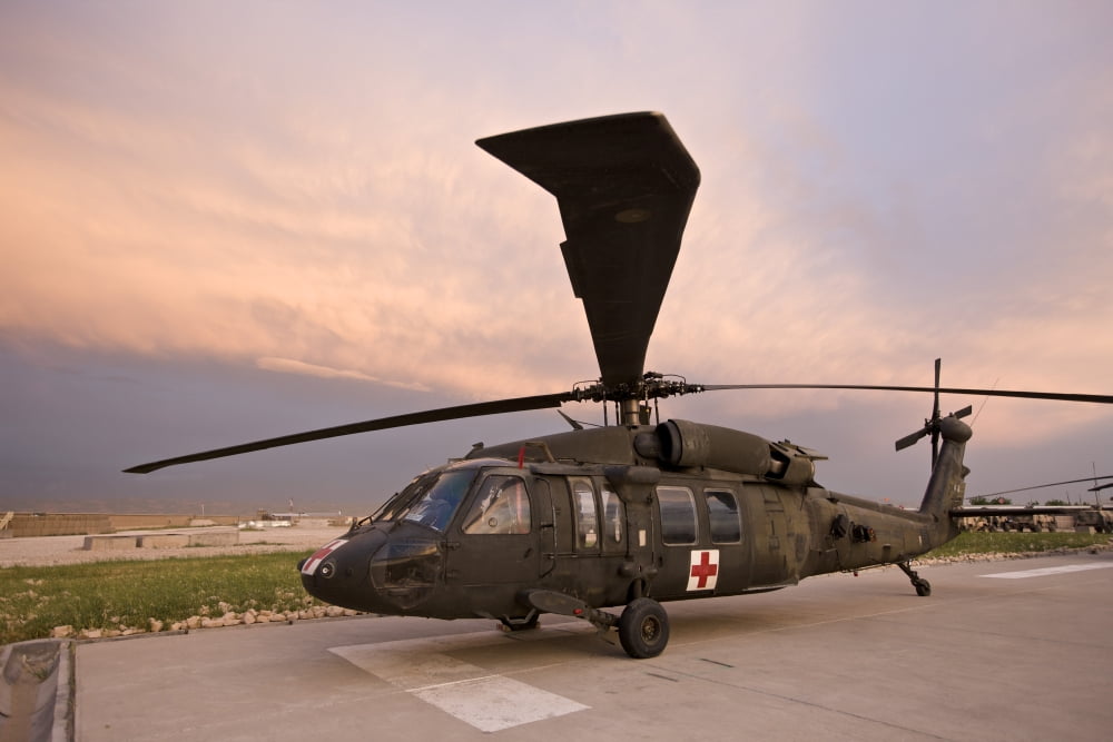 A UH-60L Black Hawk medevac helicopter Canvas Art - Terry MooreStocktrek Images (35 x 24)