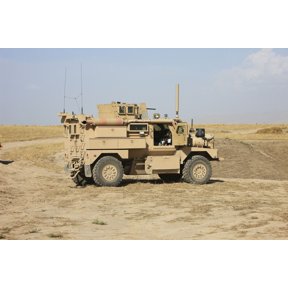 A US Army Cougar MRAP vehicle Canvas Art - Terry MooreStocktrek Images (35 x 24)