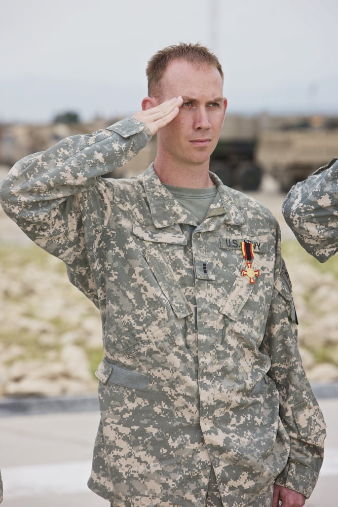 A US Army soldier and recipient of the German Gold Cross Canvas Art - Terry MooreStocktrek Images (24 x 35)