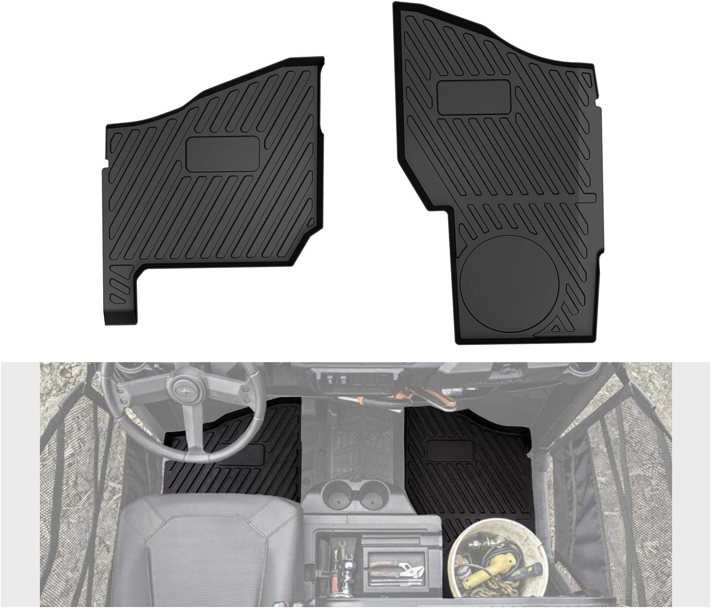 A & UTV PRO Front Floor Mats 2018-2023 Polaris Ranger XP 1000 Crew