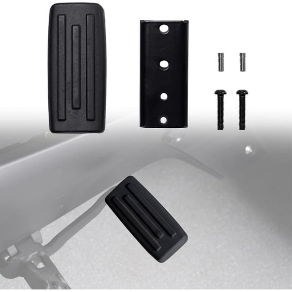 A & UTV PRO Larger Brake Pedal for Can Am Ryker All Models, Extended Brake Foot Rest Peg Footboards Accessories