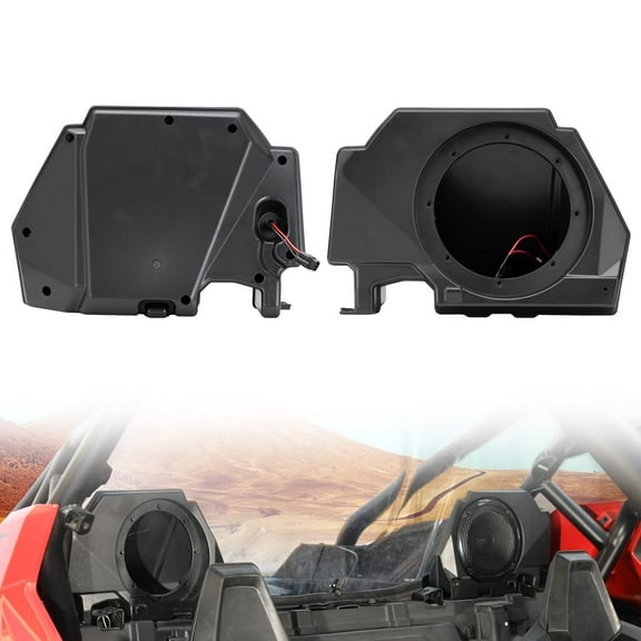 A & UTV PRO Rear Speaker Pods Enclosures with Metal Mount Brackets for Polaris RZR PRO XP XP4 2020-2024 6.5 inch Speaker Accessories