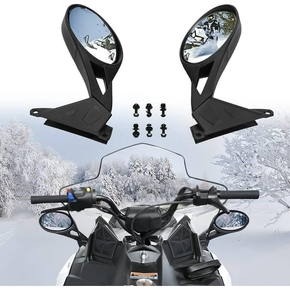 A & UTV PRO Rear View Mirror Kit for Polaris Snowmobile