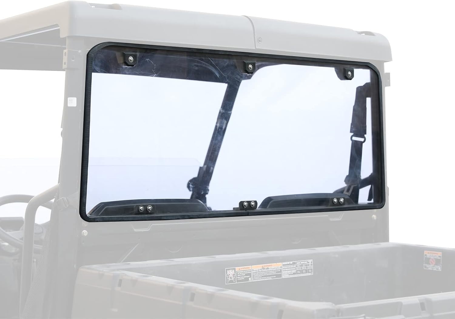 A & UTV PRO Rear Windshield for 2015-2023 Polaris Ranger Midsize 570 500 Crew / 2022-2023 SP 570 Accessories Back Window