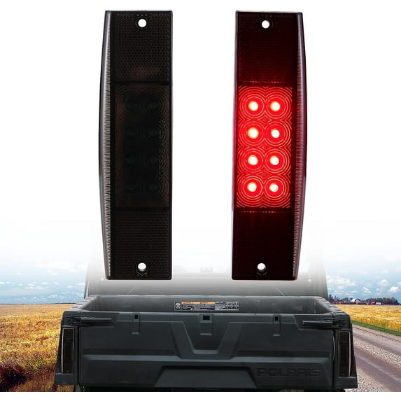 A & UTV PRO Smoked Rear Brake Stop Taillight Assembly for Polaris Ranger